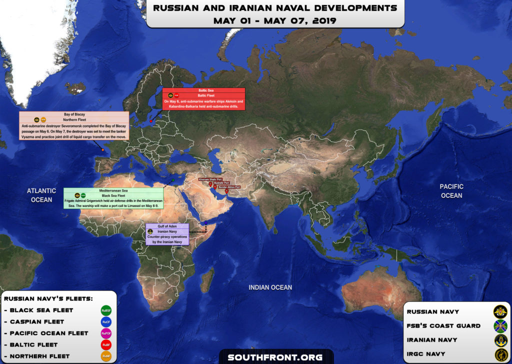 Iranian, Russian Naval Developments On May 1-7, 2019 (Map)