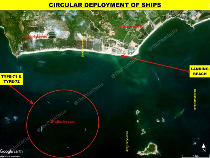 Satellite Imagery Suggests The Chinese Navy Is Exercising A Mock "Invasion of Taiwan"