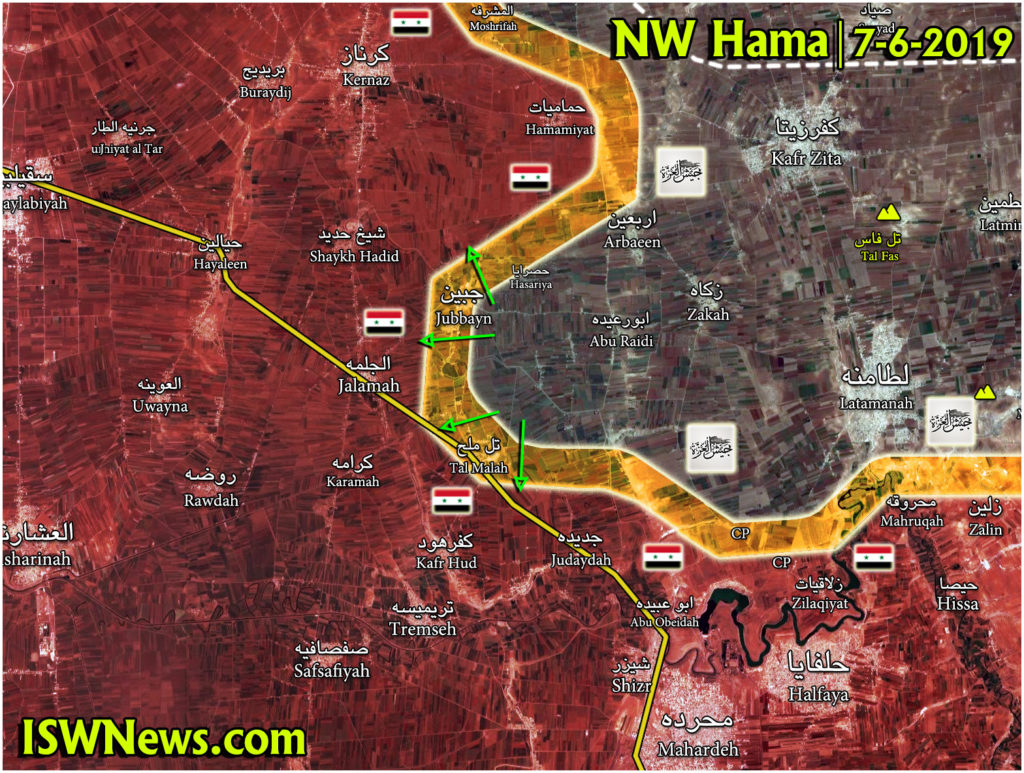 Map Update: Clashes Continue In Northwestern Hama