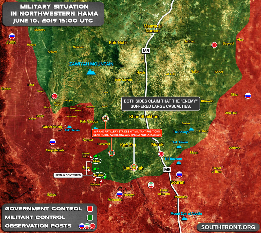 Army Troops Push To Regain Control Of Tal Malah And Jubain From Militants (Map Update)