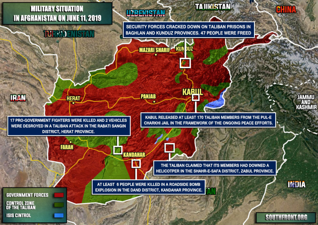 Military Situation In Afghanistan On June 11, 2019 (Map Update)