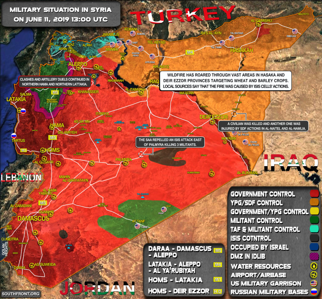 Military Situation In Syria On June 11, 2019 (Map Update)