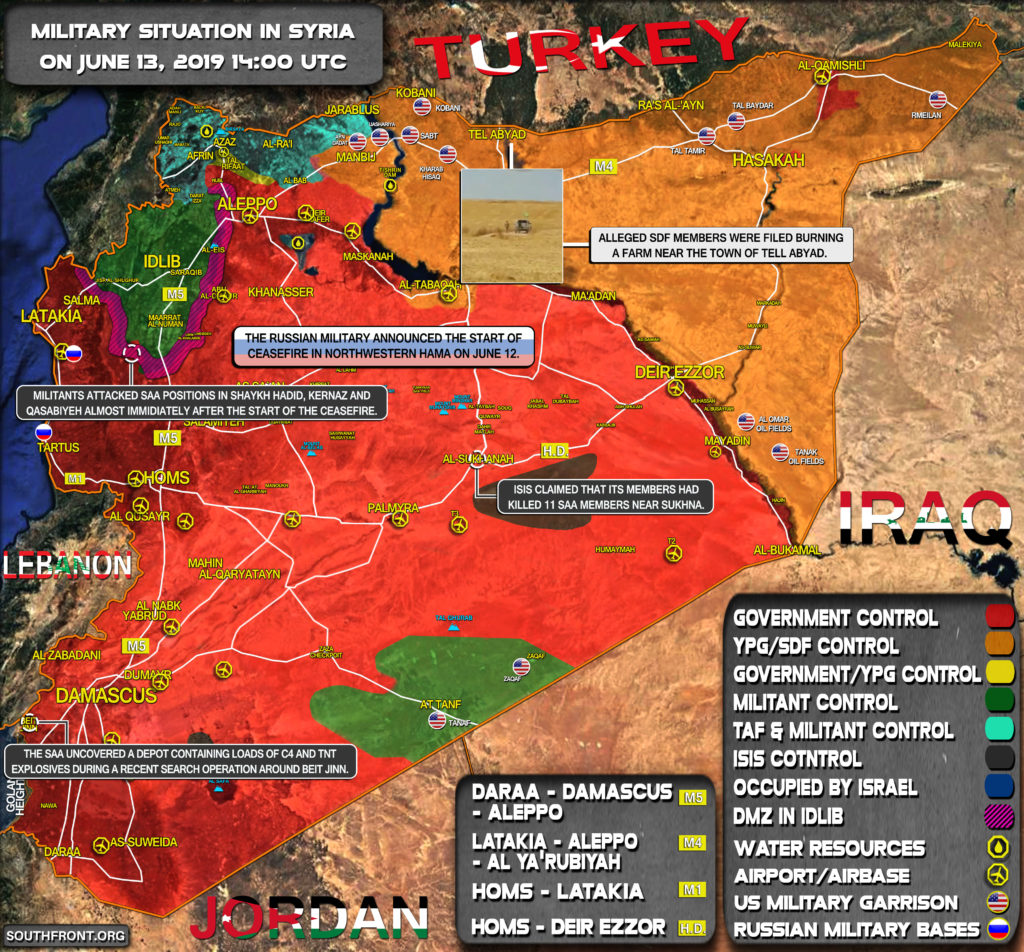 Military Situation In Syria On June 13, 2019 (Map Update)