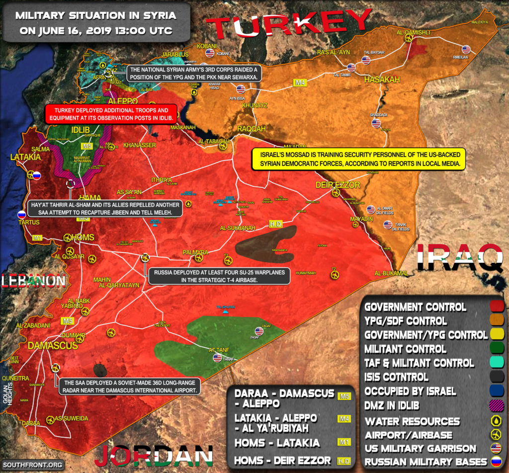 Military Situation In Syria On June 16, 2019 (Map Update)