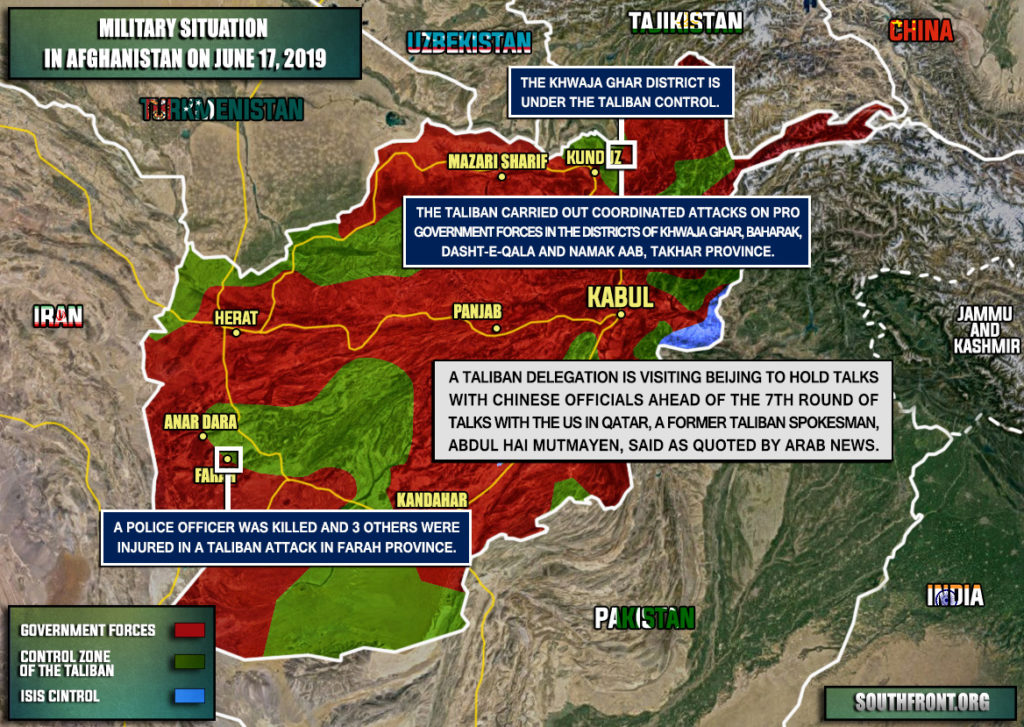 Military Situation In Afghanistan On June 17, 2019 (Map Update)