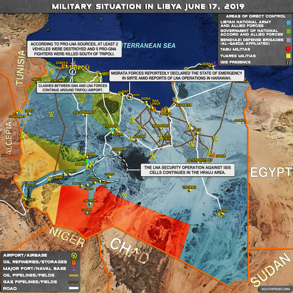 Military Situation In Libya On June 17, 2019 (Map Update)