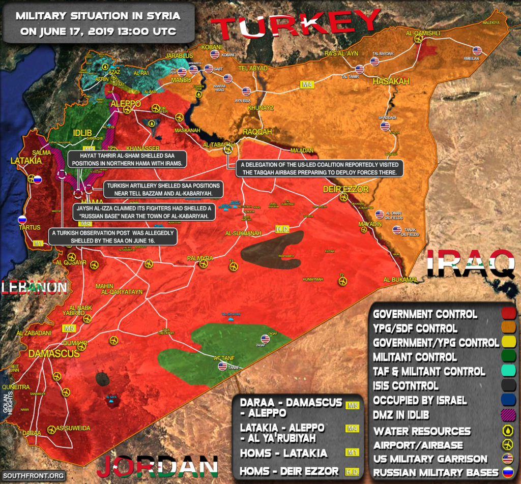 Military Situation In Syria On June 17, 2019 (Map Update)