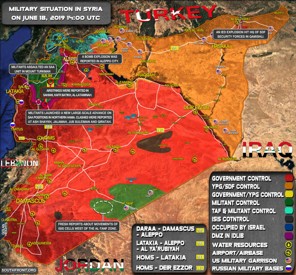 Military Situation In Syria On June 18, 2019 (Map Update)