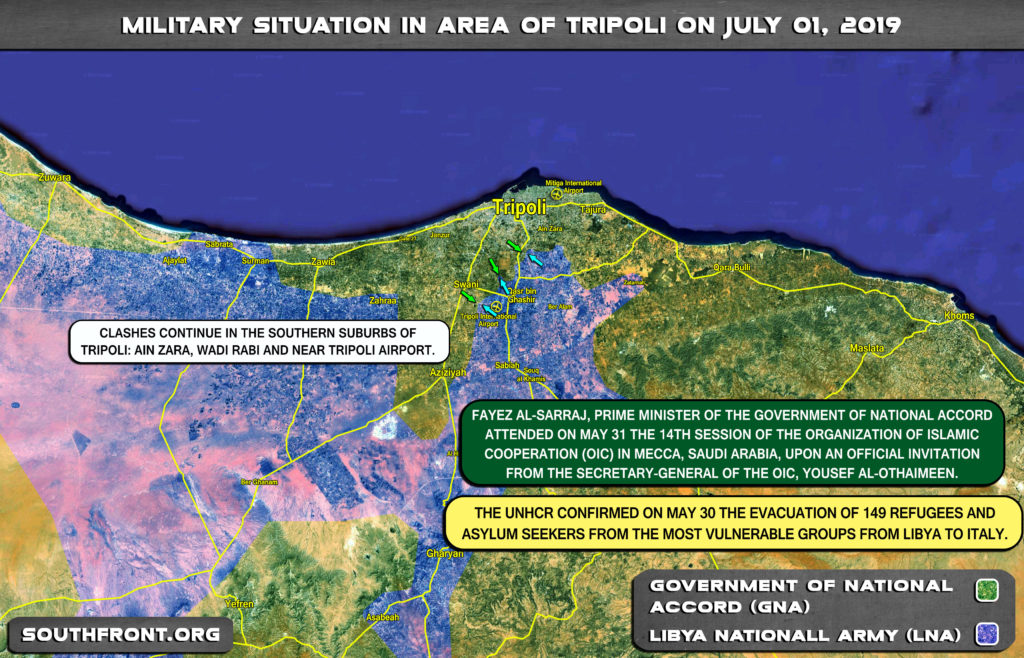 Map Update: Military Situation In Libya On June 1, 2019