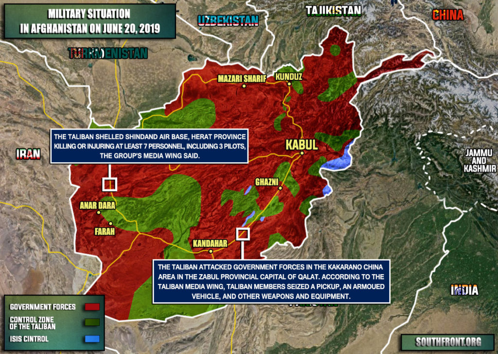 Military Situation In Afghanistan On June 20, 2019 (Map Update)