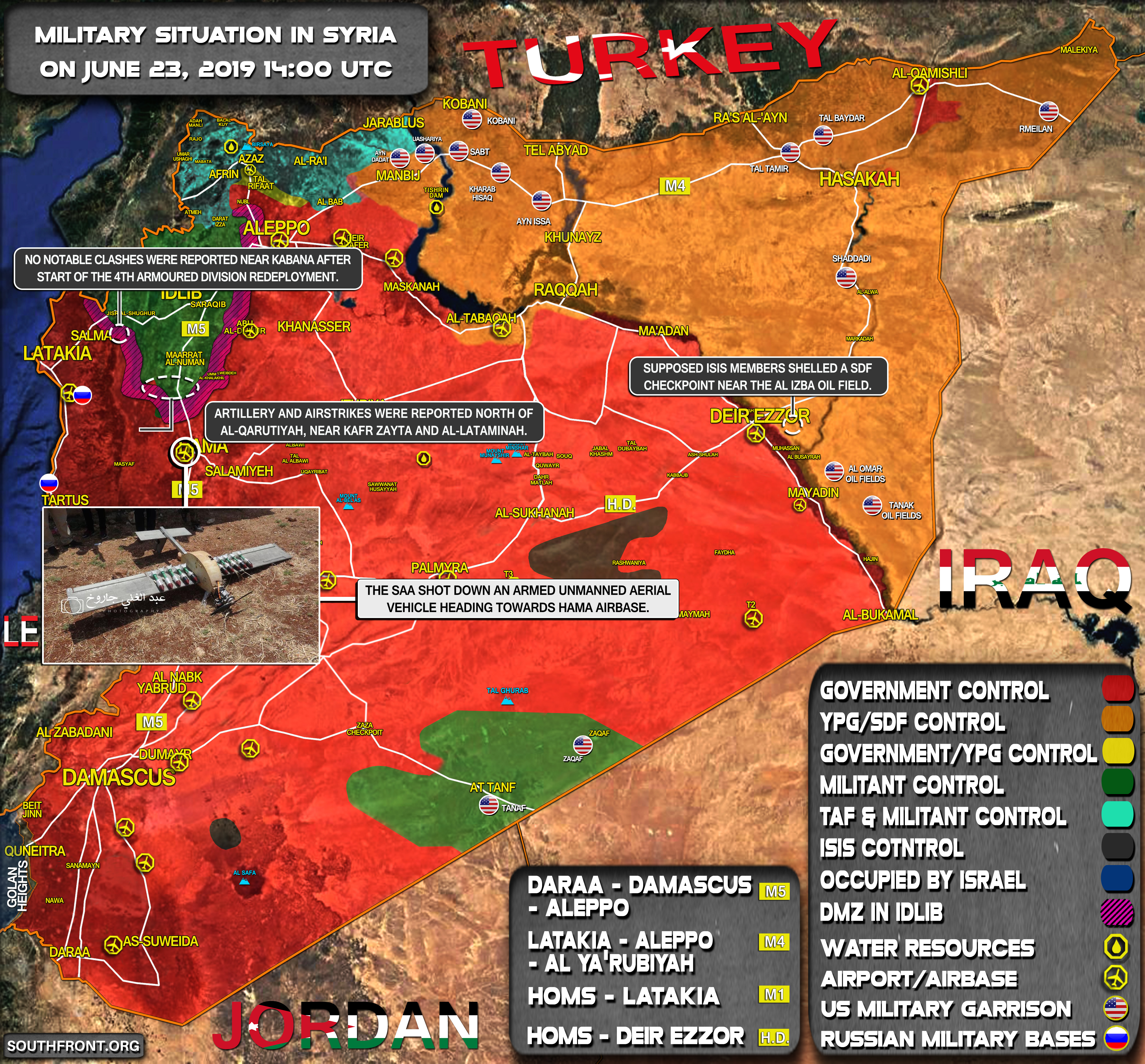 Military Situation In Syria On June 23, 2019 (Map Update)