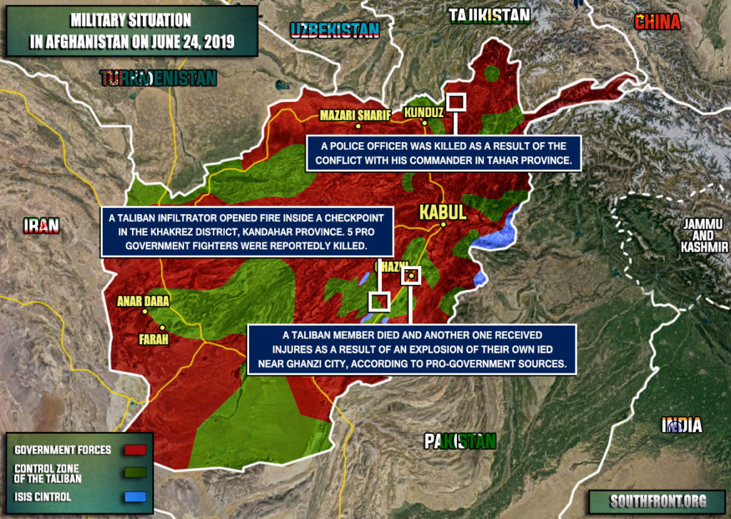 Military Situation In Afghanistan On June 24, 2019 (Map Update)