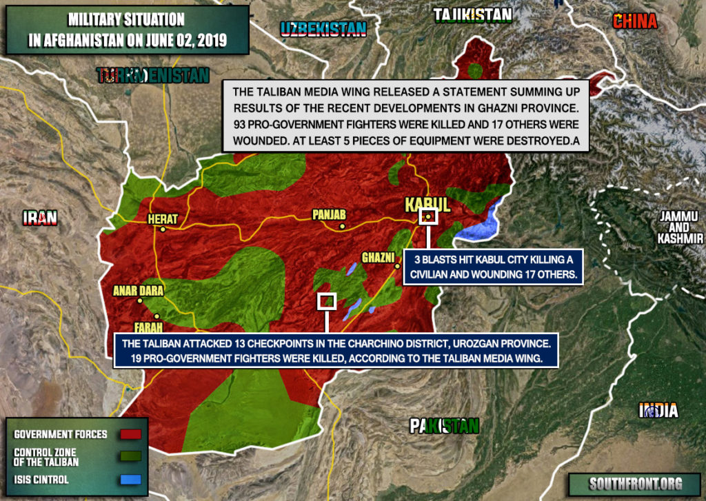 Military Situation In Afghanistan On June 2, 2019 (Map Update)