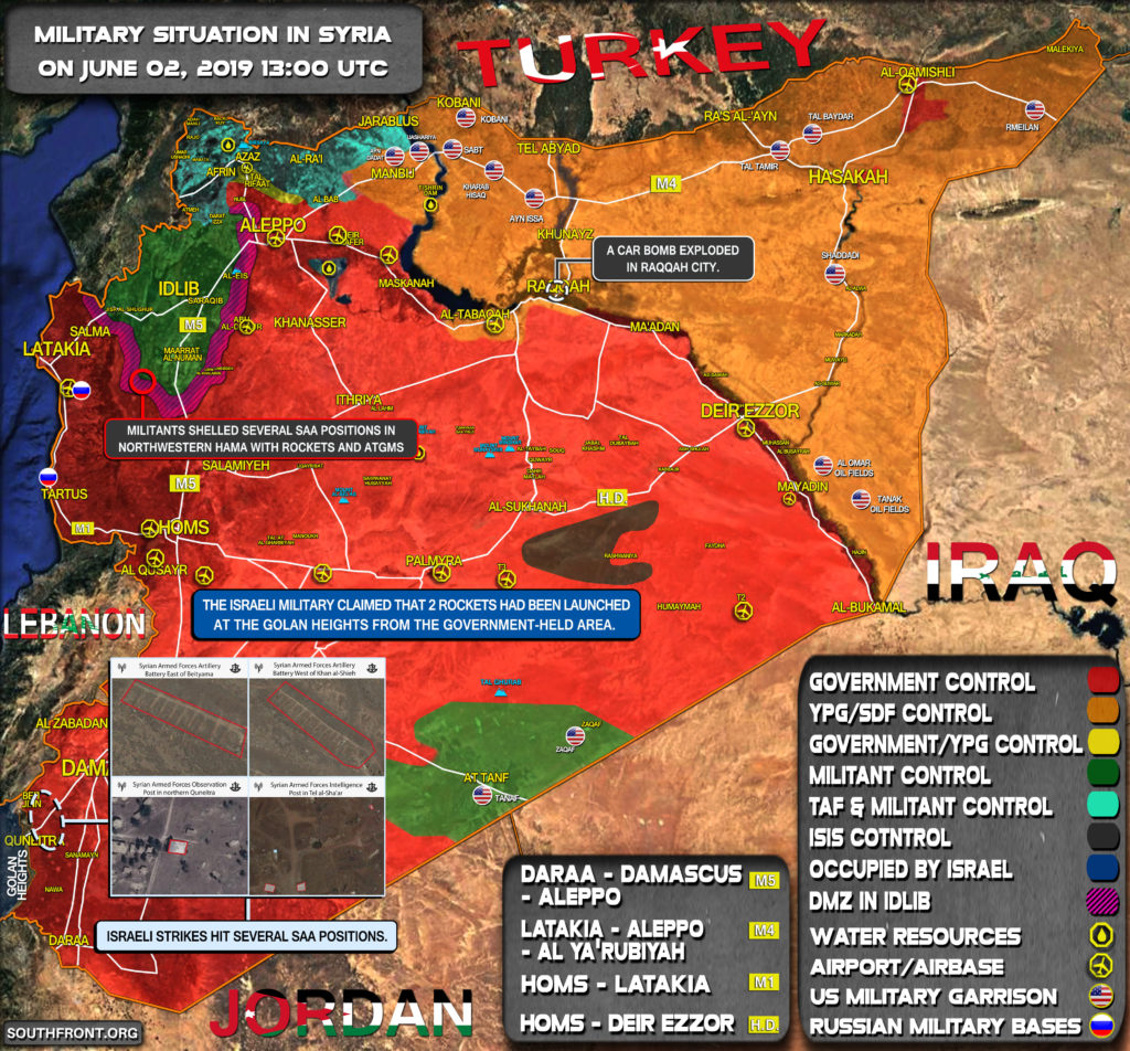 Military Situation In Syria On June 2, 2019 (Map Update)