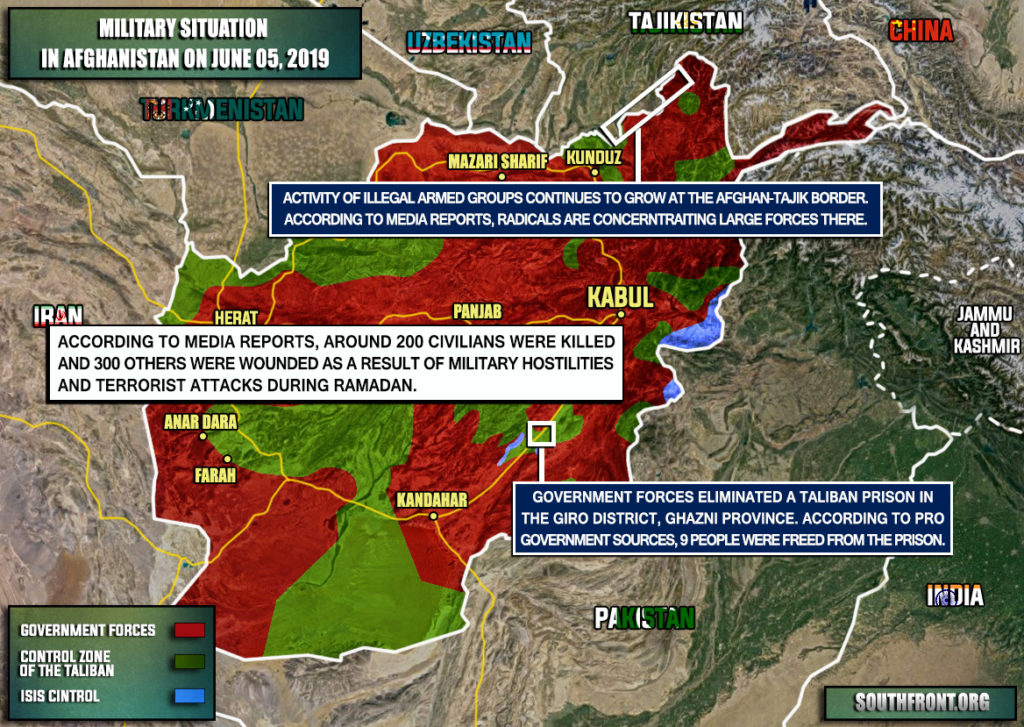 Military Situation In Afghanistan On June 5, 2019 (Map Update)