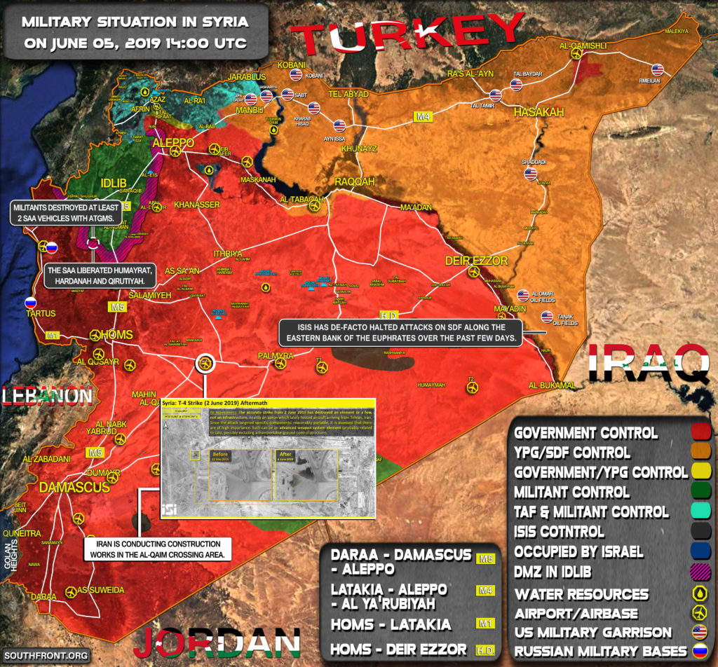 Military Situation In Syria On June 5, 2019 (Map Update)