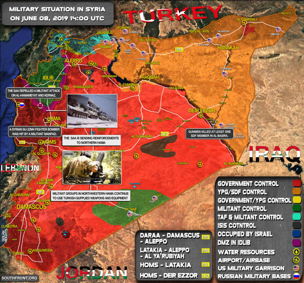 Military Situation In Syria On June 8, 2019 (Map Update)