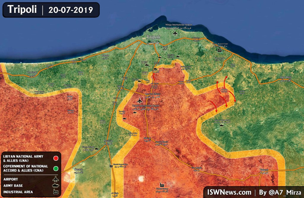 In Maps: Military Situation In Libya On July 20, 2019