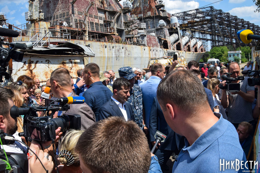 In Photos: Zelensky Tours Most Powerful Warship Of Ukrainian Navy