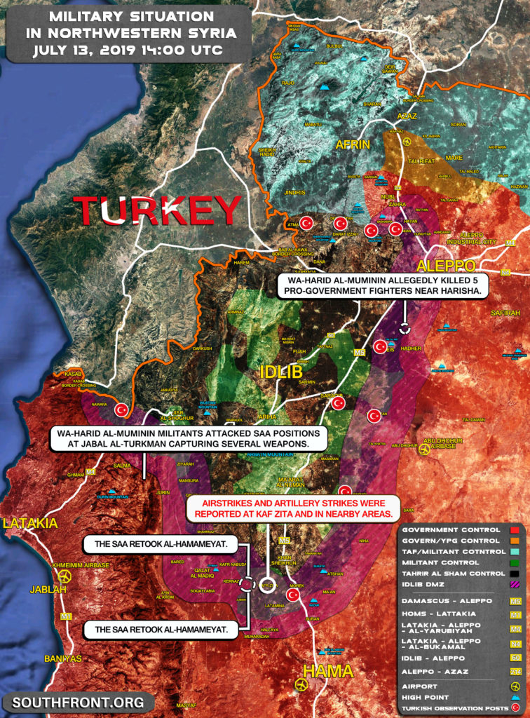 Two Hit & Run Attacks Target Syrian Army Positions In Southwestern Aleppo And Northern Hama