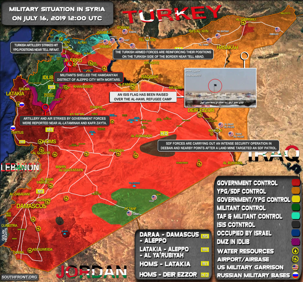 Military Situation In Syria On July 16, 2019 (Map Update)