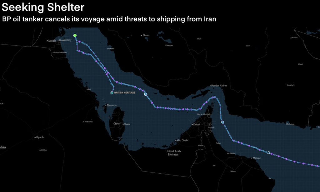 British Oil Tanker Seeks Shelter Over Fears It Could Be Seized By Iran