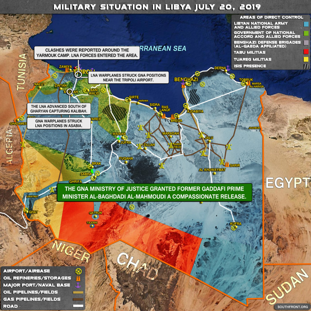 In Maps: Military Situation In Libya On July 20, 2019