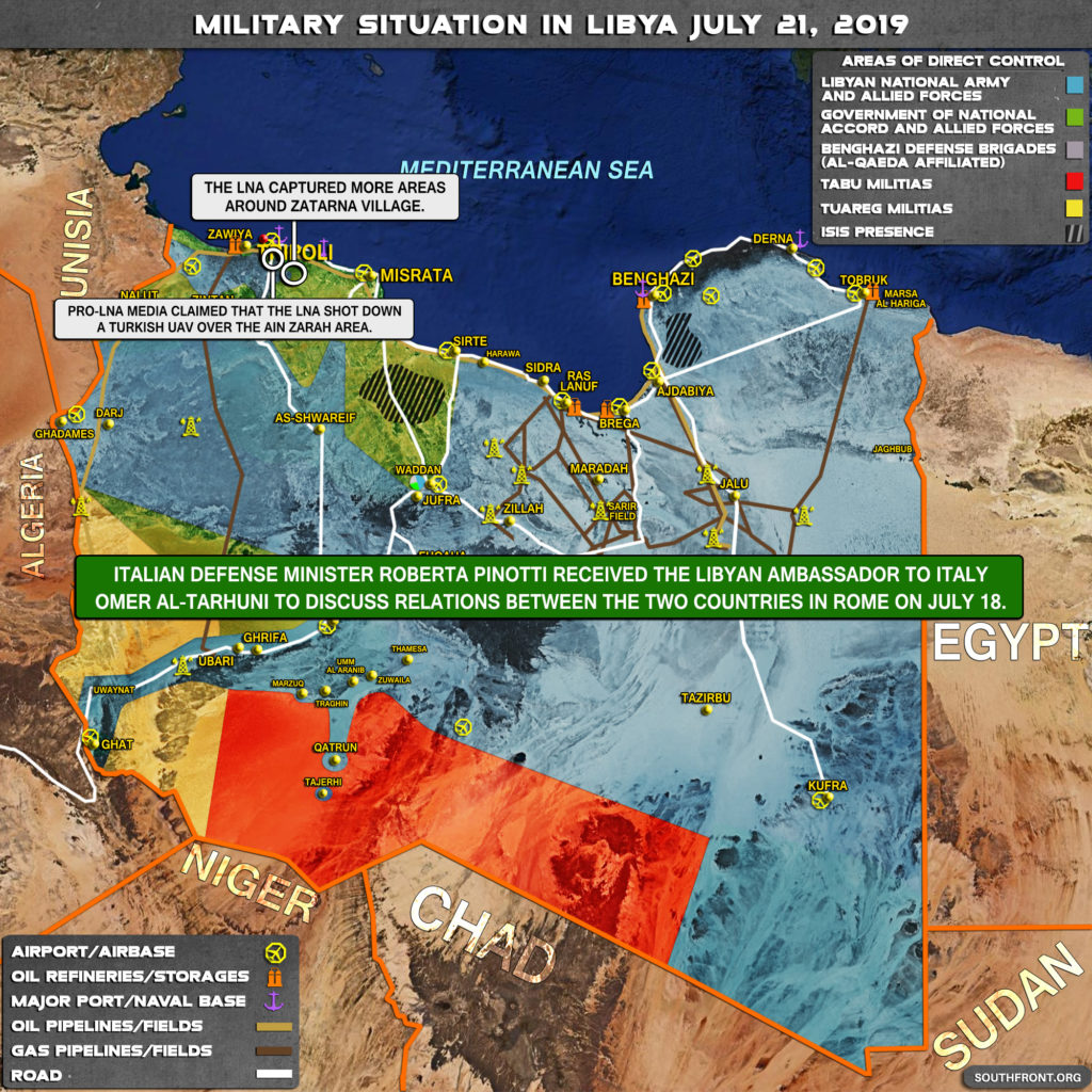 LNA Shoots Down Turkish Combat Drone Near Tripoli