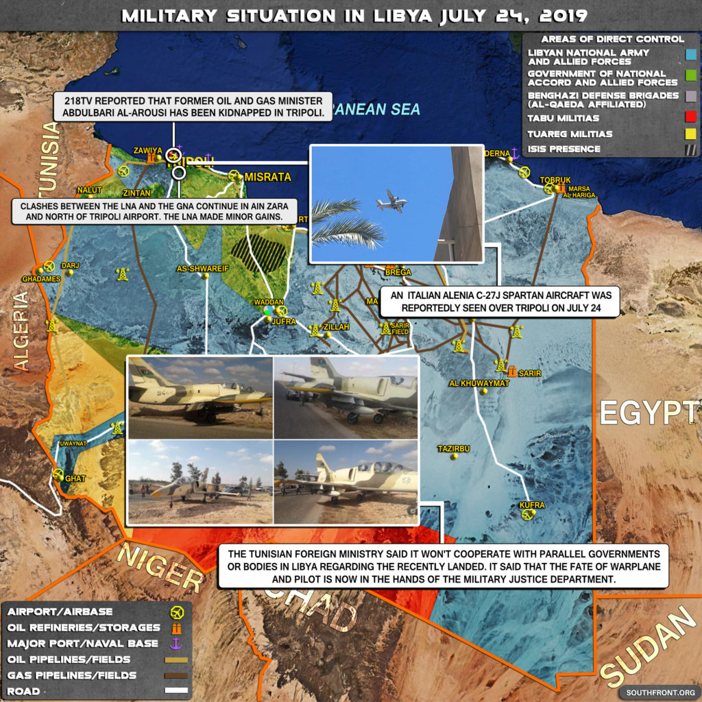 Military Situation In Libya On July 24, 2019 (Map Update)