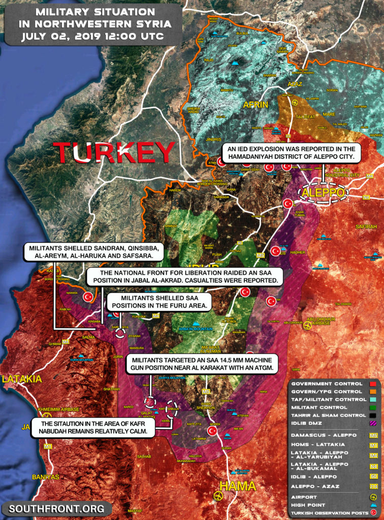 Situation In Northwestern Hama Stabilized After Series Of Failed Attacks By Militants (Map Update)