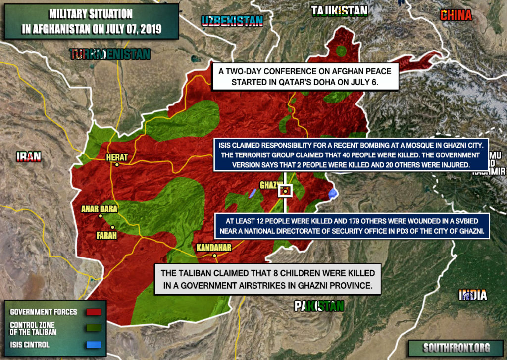 Military Situation In Afghanistan On July 7, 2019 (Map Update)