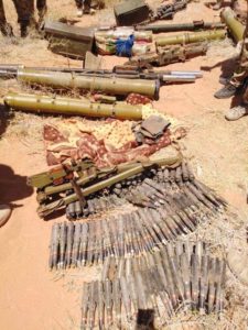 PMU Uncovers Guided Missiles And Other Weapons Hidden By ISIS In Western Iraq (Photos)