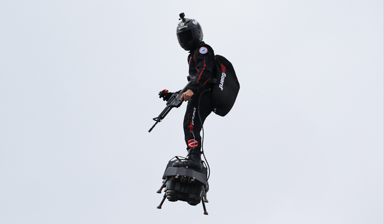 French Flyboard Air Showcased At Bastille Day Parade, Days Before Its Used For First Flight Over English Channel