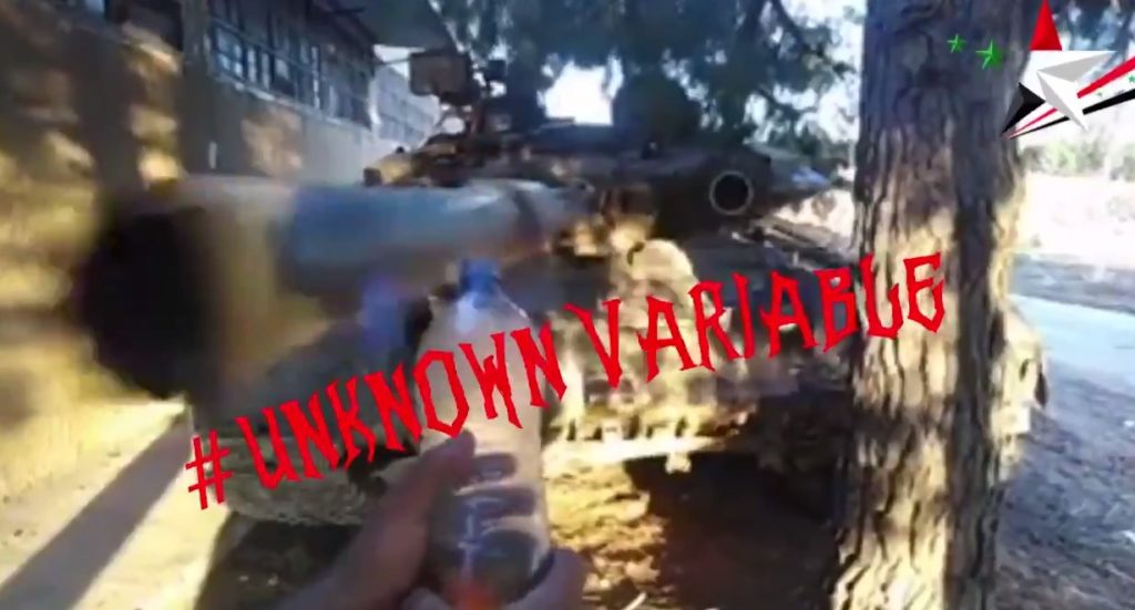 #BottleCapChallenge - Syria-Style: T-90 In Action