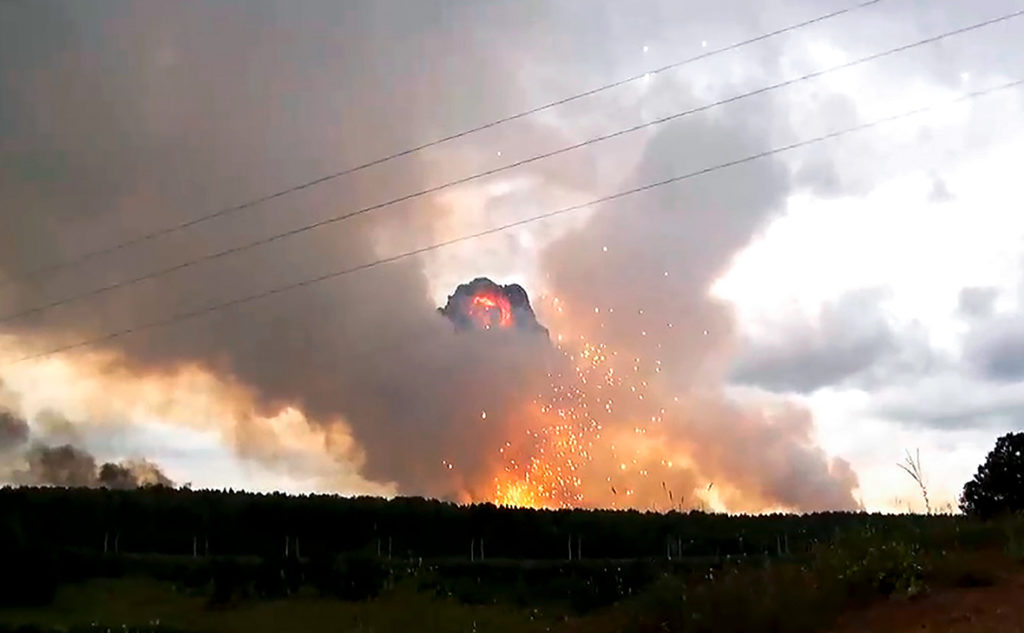 In Videos: Large-Scale Explosion Rocket Military Unit In Siberia