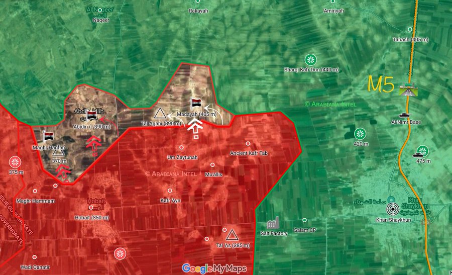 Map Update: Recent Gains Of Syrian Army In Southern Idlib