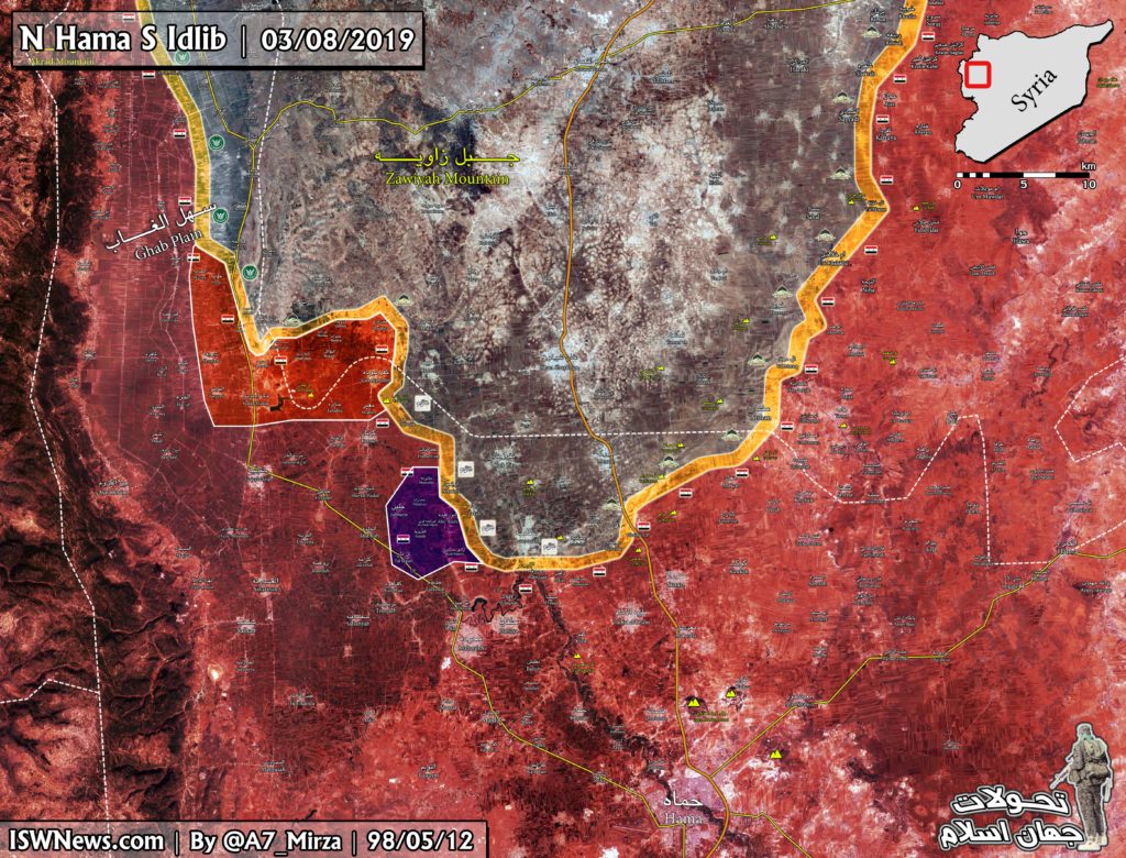 Map Update: Syrian Army's Gains During Recent Advance In Northern Hama