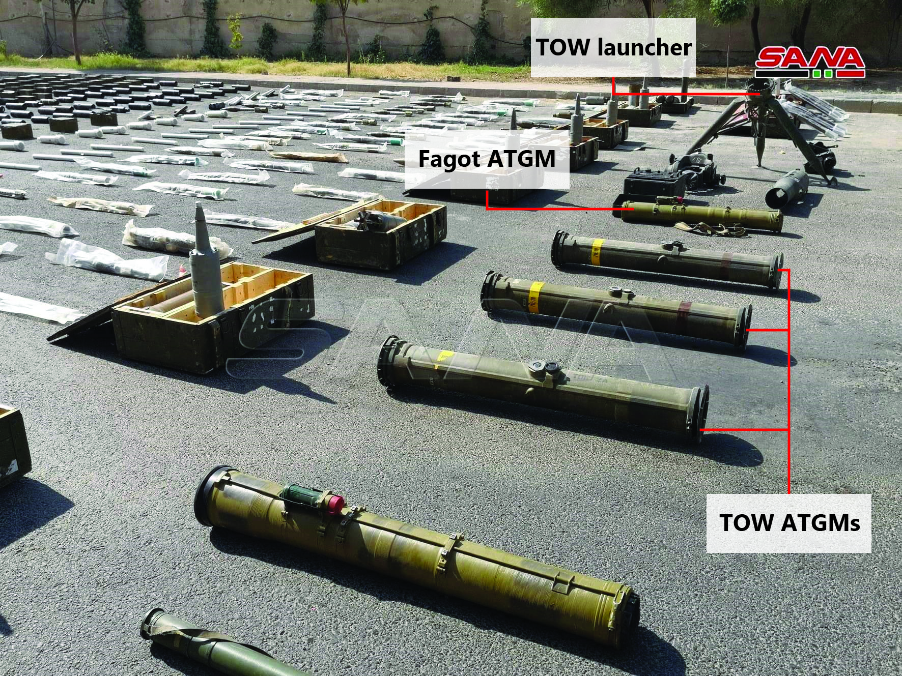 Army Uncovers TOW ATGMs, Anti-Aircraft Missile & Other Weapons In Southern Syria (Photos)