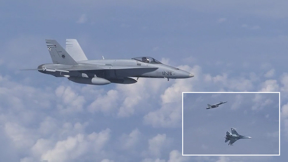 Video: NATO F-18 Shadowed Russian Defense Minister’s Plane Over Baltic Sea