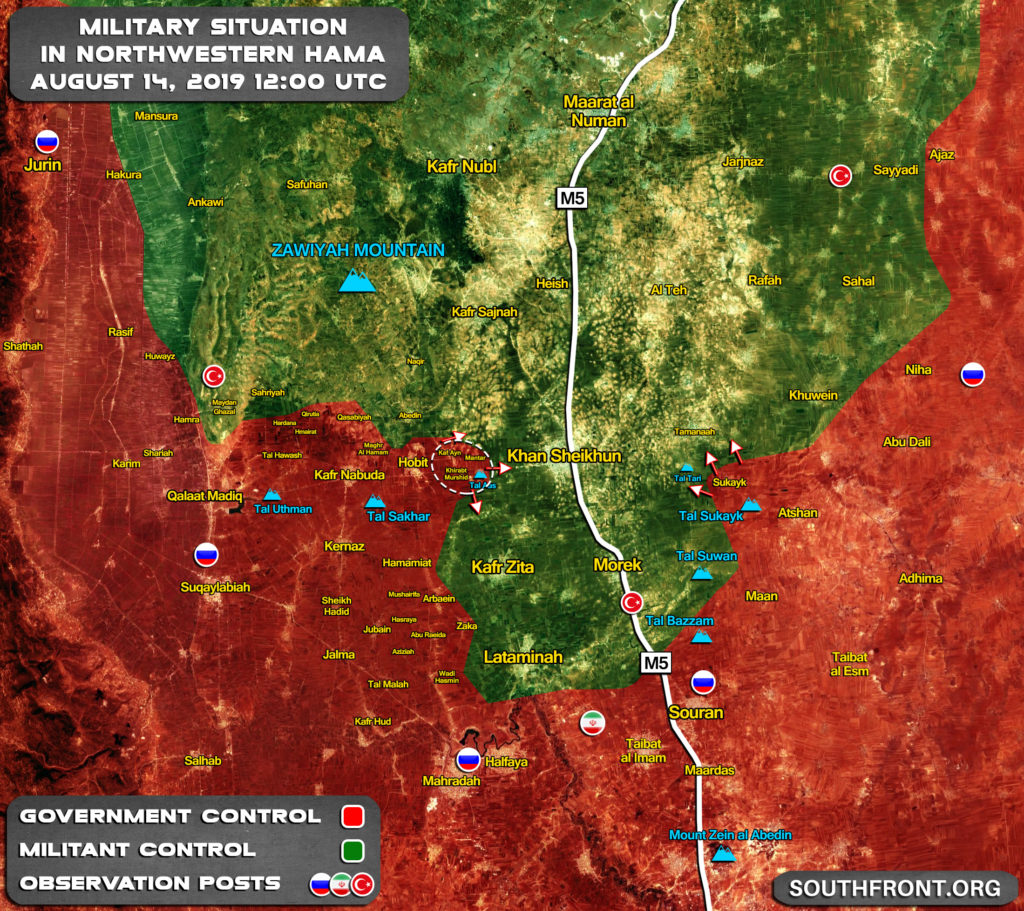 Map Update: Government Troops Gain Ground In Southern Idlib