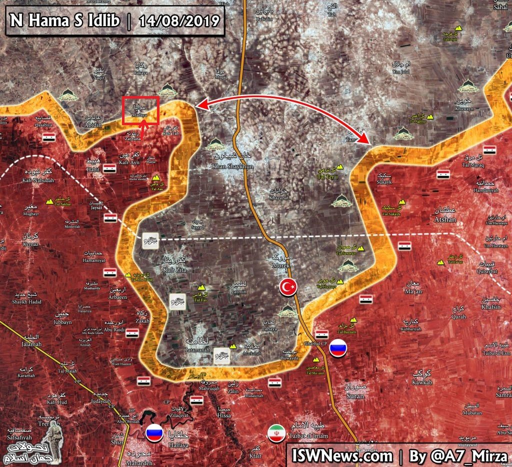 In Maps: Syrian Army Pushes Further To Isolate Khan Shaykhun From Southern Direction