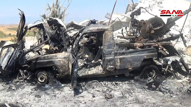 In Video: Militants' Military Equipment Destroyed By Syrian Army In Northwestern Hama