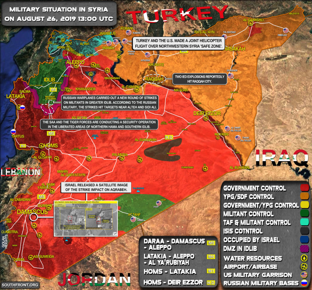 Military Situation In Syria On August 26, 2019 (Map Update)