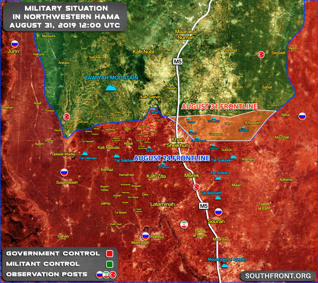 Map Update: Military Situation In Northwestern Syria After Introduction Of Another Ceasefire