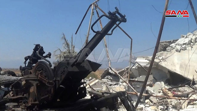 In Video: Militants' Military Equipment Destroyed By Syrian Army In Northwestern Hama