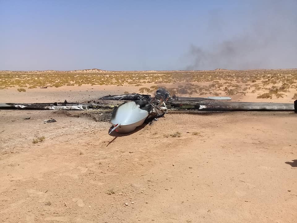 In Photos: GNA Shoots Down Wing Loong II Combat Drone Over Misrata