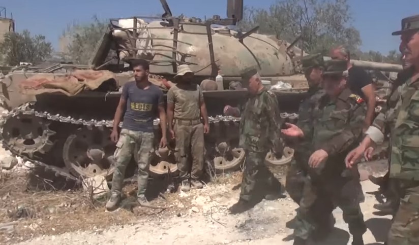 Syrian Defense Minister Visited Liberated Town Of Al-Habit In Southern Idlib (Video)