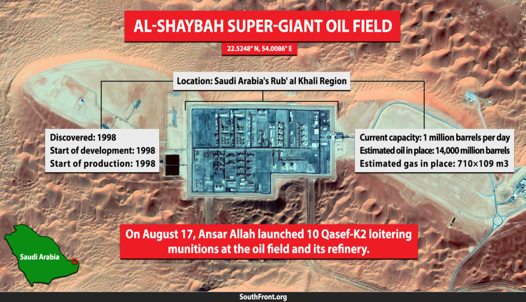 Al-Shaybah Super-Giant Oil Field Came Under Drone Strikes By Houthis (Infographics)