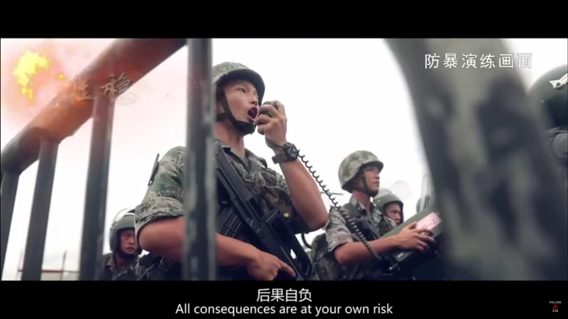 Chinese Military Garrison In Hong Kong Sends Warning To Rioters