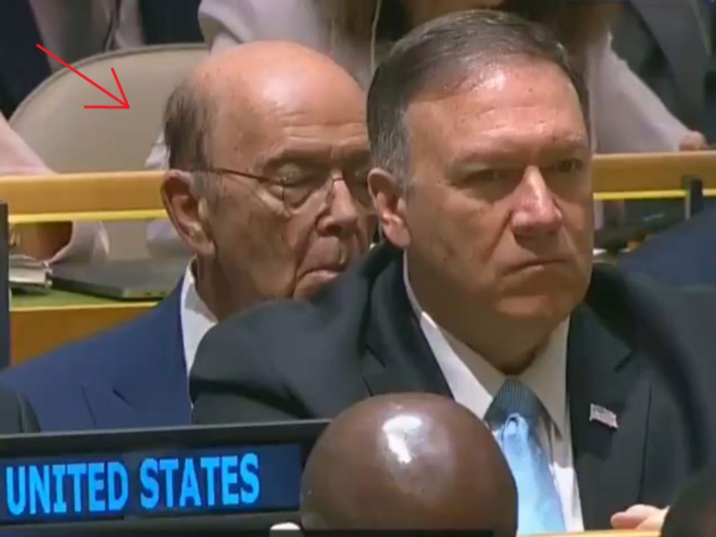 US Commerce Secretary Fell Asleep During Trump's Speech In UN Security Council